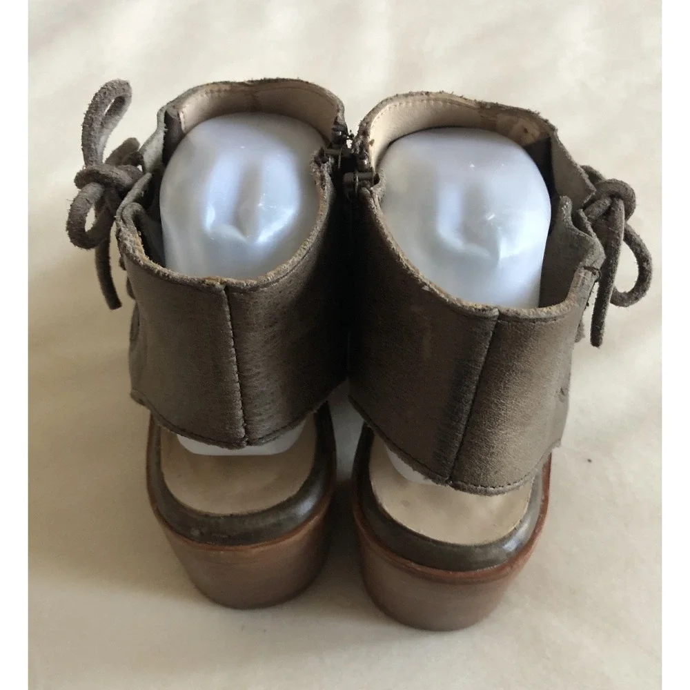 Free People x Baske California Ariel Leather Booties Boho Women's 9